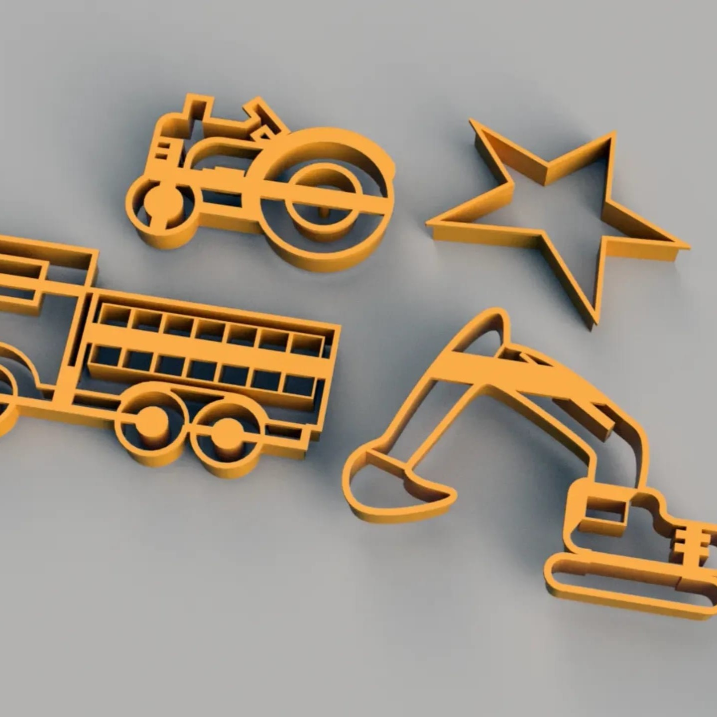 Kalup bager i traktor